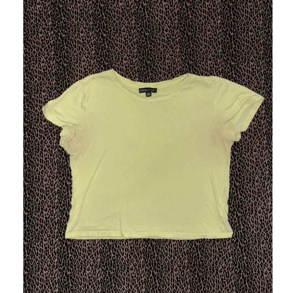 Kendall & Kylie Women's Yellow Crop Top
